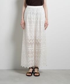 LANVIN en Bleu / ランバン オン ブルー その他パンツ | エンブロイダリーコットンレースパンツ