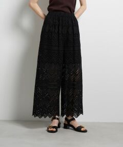 LANVIN en Bleu / ランバン オン ブルー その他パンツ | エンブロイダリーコットンレースパンツ