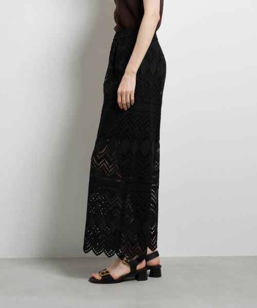 LANVIN en Bleu / ランバン オン ブルー その他パンツ | エンブロイダリーコットンレースパンツ | 詳細13