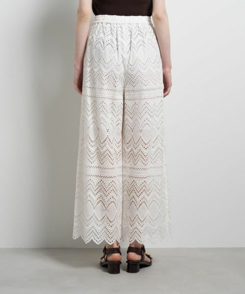 LANVIN en Bleu / ランバン オン ブルー その他パンツ | エンブロイダリーコットンレースパンツ | 詳細6