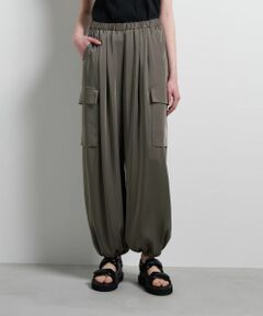 LANVIN en Bleu / ランバン オン ブルー その他パンツ | ヴィンテージサテンカーゴパンツ