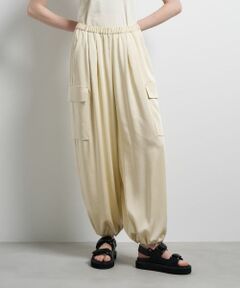 LANVIN en Bleu / ランバン オン ブルー その他パンツ | ヴィンテージサテンカーゴパンツ