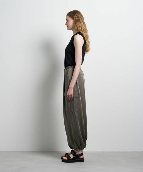 LANVIN en Bleu / ランバン オン ブルー その他パンツ | ヴィンテージサテンカーゴパンツ | 詳細12