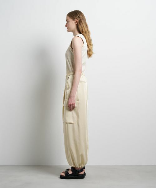 LANVIN en Bleu / ランバン オン ブルー その他パンツ | ヴィンテージサテンカーゴパンツ | 詳細2