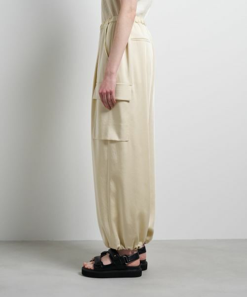 LANVIN en Bleu / ランバン オン ブルー その他パンツ | ヴィンテージサテンカーゴパンツ | 詳細5