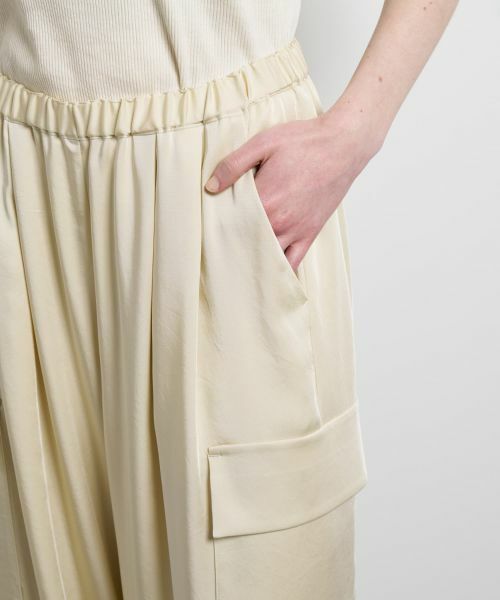 LANVIN en Bleu / ランバン オン ブルー その他パンツ | ヴィンテージサテンカーゴパンツ | 詳細7