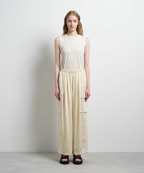 LANVIN en Bleu / ランバン オン ブルー その他パンツ | ヴィンテージサテンカーゴパンツ | 詳細8