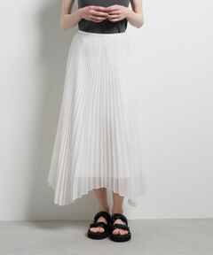 LANVIN en Bleu / ランバン オン ブルー ロング・マキシ丈スカート | オーガンジーカーブヘムプリーツスカート