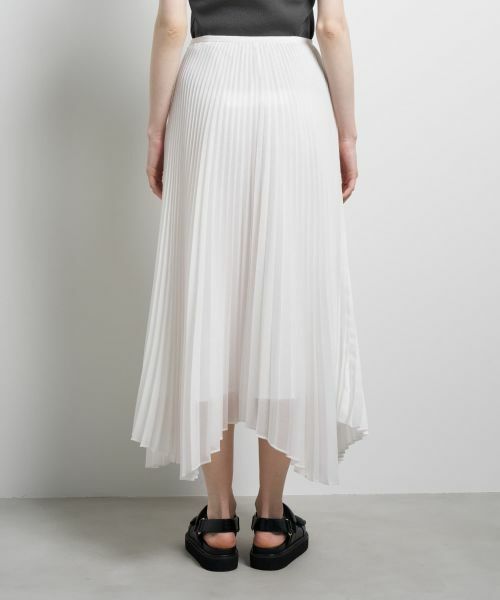 LANVIN en Bleu / ランバン オン ブルー ロング・マキシ丈スカート | オーガンジーカーブヘムプリーツスカート | 詳細15