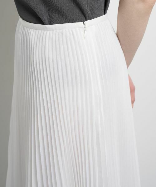 LANVIN en Bleu / ランバン オン ブルー ロング・マキシ丈スカート | オーガンジーカーブヘムプリーツスカート | 詳細16