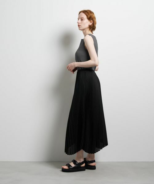 LANVIN en Bleu / ランバン オン ブルー ロング・マキシ丈スカート | オーガンジーカーブヘムプリーツスカート | 詳細19
