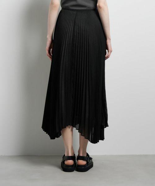 LANVIN en Bleu / ランバン オン ブルー ロング・マキシ丈スカート | オーガンジーカーブヘムプリーツスカート | 詳細23
