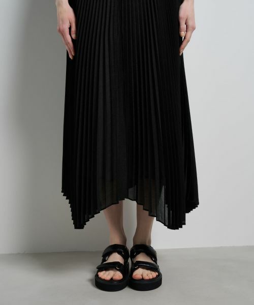 LANVIN en Bleu / ランバン オン ブルー ロング・マキシ丈スカート | オーガンジーカーブヘムプリーツスカート | 詳細25