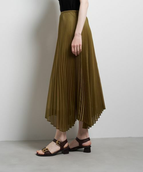 LANVIN en Bleu / ランバン オン ブルー ロング・マキシ丈スカート | オーガンジーカーブヘムプリーツスカート | 詳細6