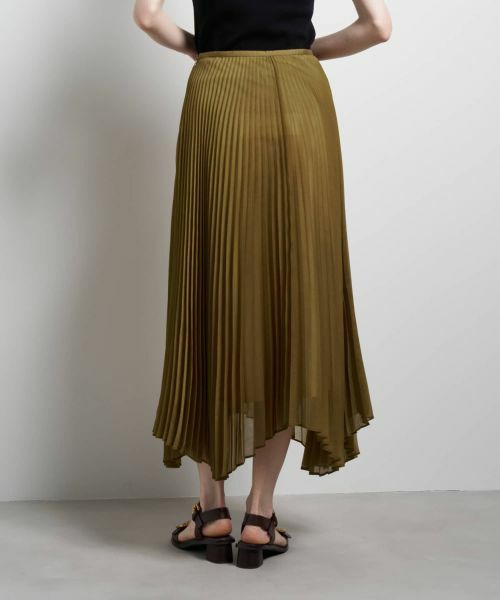 LANVIN en Bleu / ランバン オン ブルー ロング・マキシ丈スカート | オーガンジーカーブヘムプリーツスカート | 詳細7