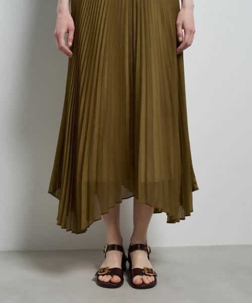 LANVIN en Bleu / ランバン オン ブルー ロング・マキシ丈スカート | オーガンジーカーブヘムプリーツスカート | 詳細9