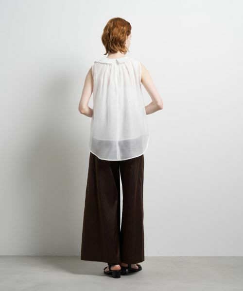 LANVIN en Bleu / ランバン オン ブルー シャツ・ブラウス | オーガンジーネックリボンブラウス | 詳細12