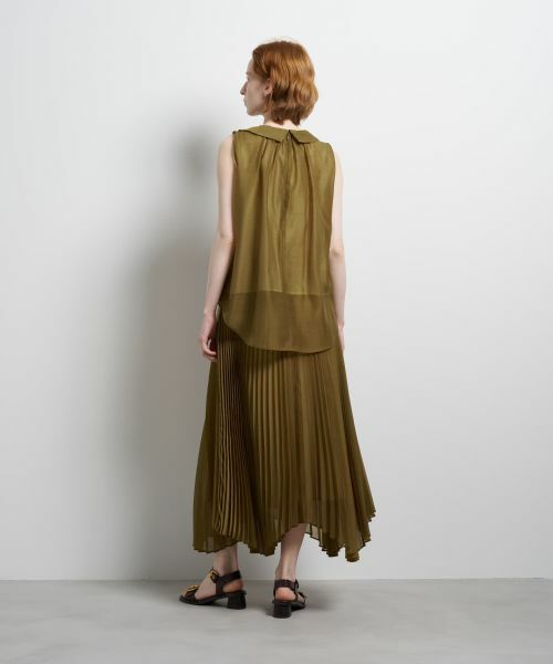 LANVIN en Bleu / ランバン オン ブルー シャツ・ブラウス | オーガンジーネックリボンブラウス | 詳細3