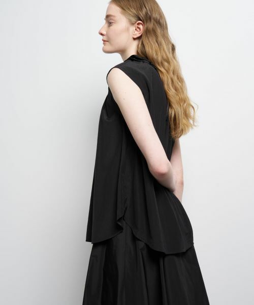 LANVIN en Bleu / ランバン オン ブルー シャツ・ブラウス | トリアセローンノースリフリルブラウス | 詳細19