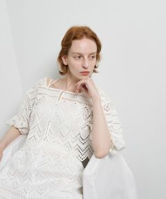 LANVIN en Bleu / ランバン オン ブルー シャツ・ブラウス | エンブロイダリーコットンレースブラウス