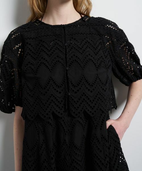 LANVIN en Bleu / ランバン オン ブルー シャツ・ブラウス | エンブロイダリーコットンレースブラウス | 詳細16