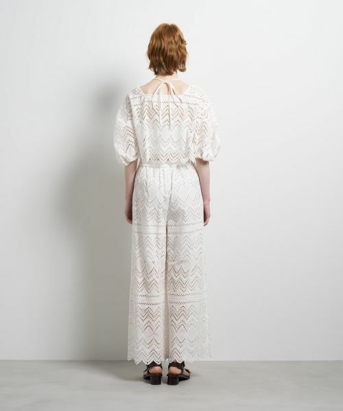 LANVIN en Bleu / ランバン オン ブルー シャツ・ブラウス | エンブロイダリーコットンレースブラウス | 詳細3