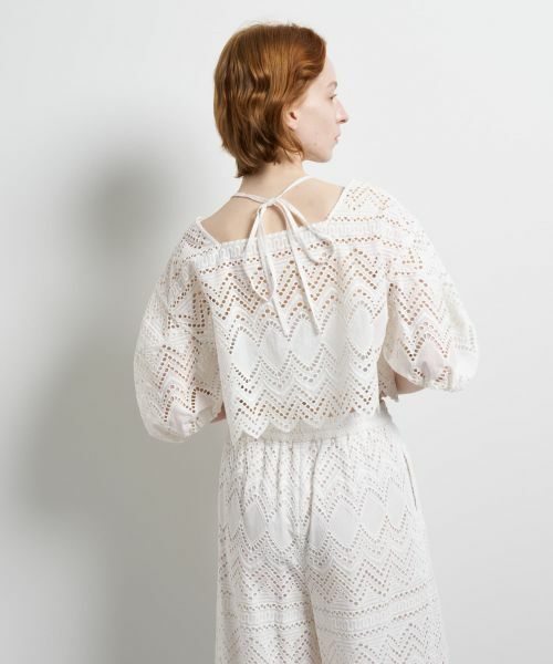 LANVIN en Bleu / ランバン オン ブルー シャツ・ブラウス | エンブロイダリーコットンレースブラウス | 詳細6