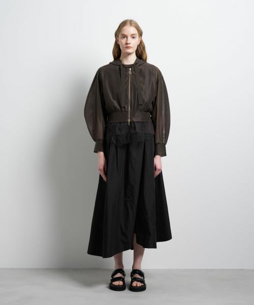 LANVIN en Bleu / ランバン オン ブルー シャツ・ブラウス | サテンラッセルフーディー | 詳細1