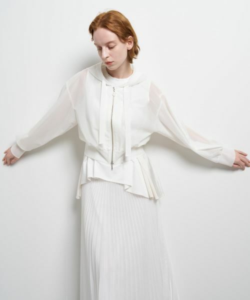 LANVIN en Bleu / ランバン オン ブルー シャツ・ブラウス | サテンラッセルフーディー | 詳細12