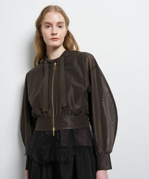 LANVIN en Bleu / ランバン オン ブルー シャツ・ブラウス | サテンラッセルフーディー | 詳細6