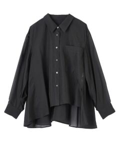 LANVIN en Bleu / ランバン オン ブルー シャツ・ブラウス | セミシアーフレアシャツ