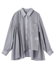 LANVIN en Bleu / ランバン オン ブルー シャツ・ブラウス | セミシアーフレアシャツ