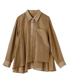 LANVIN en Bleu / ランバン オン ブルー シャツ・ブラウス | セミシアーフレアシャツ