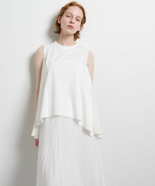 LANVIN en Bleu / ランバン オン ブルー Tシャツ | ブライトローンコンビカットソー | 詳細12