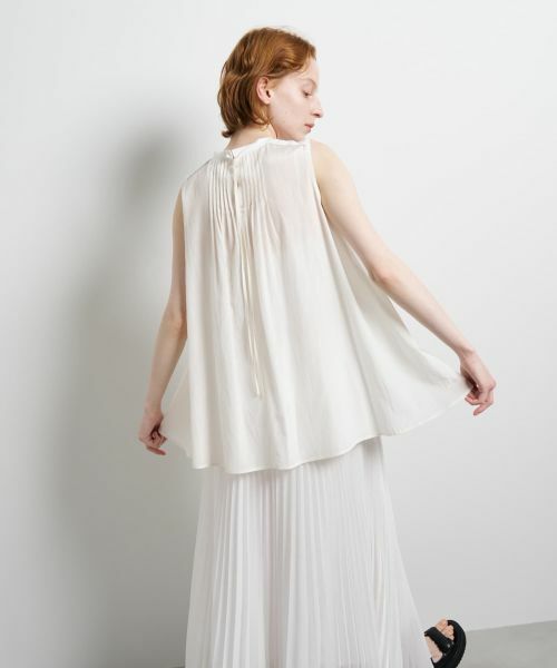 LANVIN en Bleu / ランバン オン ブルー Tシャツ | ブライトローンコンビカットソー | 詳細14