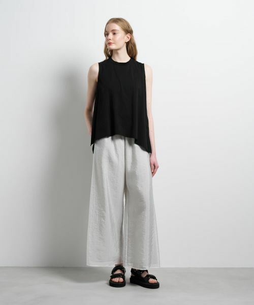 LANVIN en Bleu / ランバン オン ブルー Tシャツ | ブライトローンコンビカットソー | 詳細17