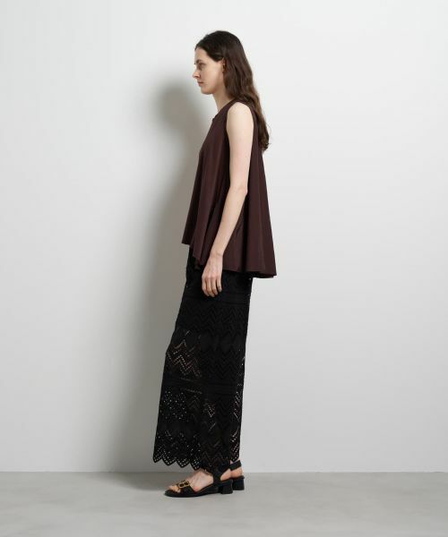 LANVIN en Bleu / ランバン オン ブルー Tシャツ | ブライトローンコンビカットソー | 詳細2