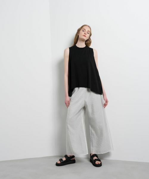 LANVIN en Bleu / ランバン オン ブルー Tシャツ | ブライトローンコンビカットソー | 詳細20