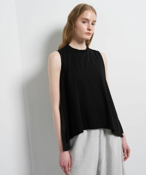 LANVIN en Bleu / ランバン オン ブルー Tシャツ | ブライトローンコンビカットソー | 詳細21