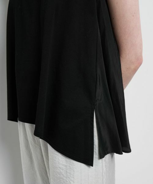 LANVIN en Bleu / ランバン オン ブルー Tシャツ | ブライトローンコンビカットソー | 詳細25