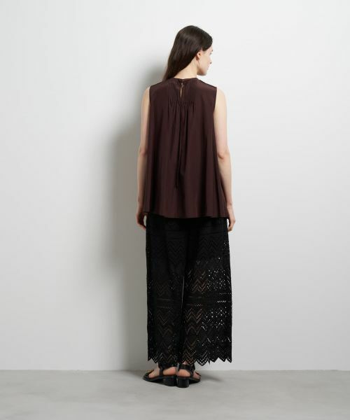 LANVIN en Bleu / ランバン オン ブルー Tシャツ | ブライトローンコンビカットソー | 詳細3