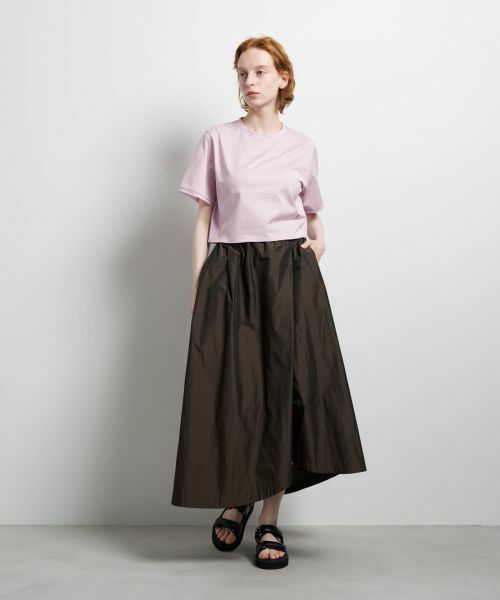 LANVIN en Bleu / ランバン オン ブルー Tシャツ | ベーシッククロップドTシャツ | 詳細1