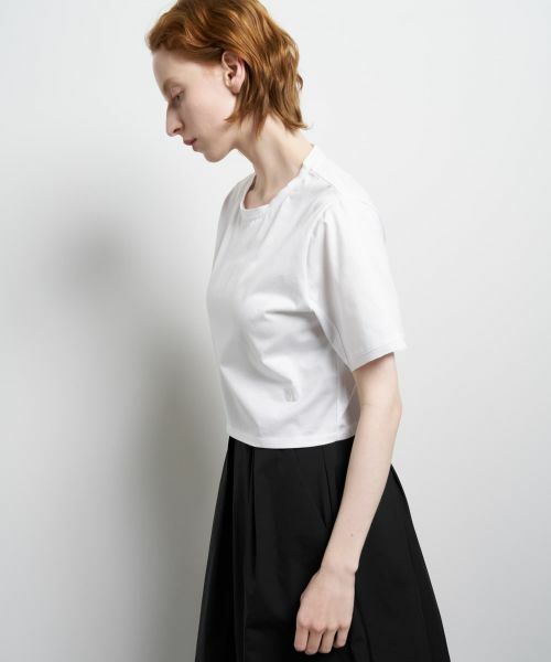 LANVIN en Bleu / ランバン オン ブルー Tシャツ | ベーシッククロップドTシャツ | 詳細12