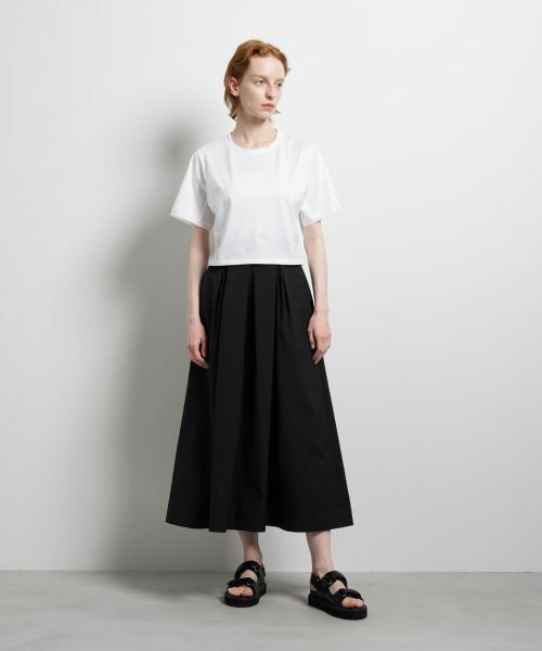 LANVIN en Bleu / ランバン オン ブルー Tシャツ | ベーシッククロップドTシャツ | 詳細9