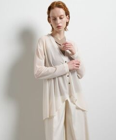 LANVIN en Bleu / ランバン オン ブルー カットソー | シアートリコットフレアカーデ