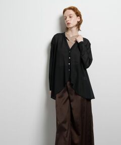 LANVIN en Bleu / ランバン オン ブルー カットソー | シアートリコットフレアカーデ