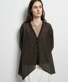 LANVIN en Bleu / ランバン オン ブルー カットソー | シアートリコットフレアカーデ