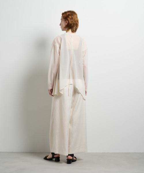 LANVIN en Bleu / ランバン オン ブルー カットソー | シアートリコットフレアカーデ | 詳細12