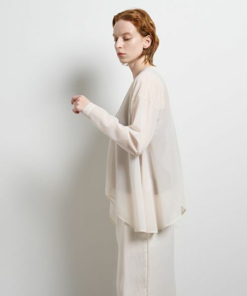 LANVIN en Bleu / ランバン オン ブルー カットソー | シアートリコットフレアカーデ | 詳細13