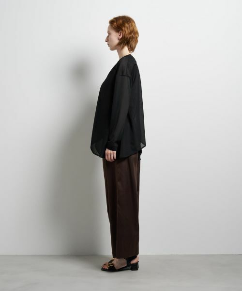 LANVIN en Bleu / ランバン オン ブルー カットソー | シアートリコットフレアカーデ | 詳細18